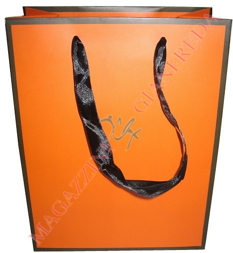 BUSTA REGALO LINEA TON SUR TON ARANCIO CM 23X18X10